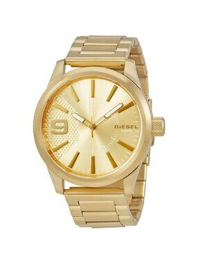 NWT Diesel Rasp Gold Dial Men's Watch